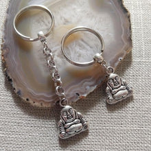 Load image into Gallery viewer, Buddha Keychain Key Ring or Zipper Pull - Buddhist Keychain