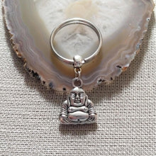 Load image into Gallery viewer, Buddha Keychain Key Ring or Zipper Pull - Buddhist Keychain