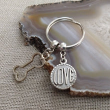 Load image into Gallery viewer, Dog Bone Love Keychain - Gifts For Dog Lovers - Zipper Pull Backpack Purse Charm