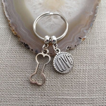 Load image into Gallery viewer, Dog Bone Love Keychain - Gifts For Dog Lovers - Zipper Pull Backpack Purse Charm