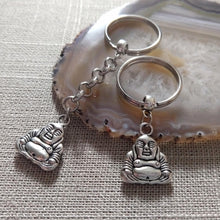 Load image into Gallery viewer, Buddha Keychain Key Ring or Zipper Pull - Buddhist Keychain