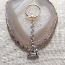 Load image into Gallery viewer, Buddha Keychain Key Ring or Zipper Pull - Buddhist Keychain