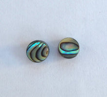 Load image into Gallery viewer, Abalone Shell Stud Earrings - Mermaid Jewelry - Abalone Shell Post Earrings - Lead and Nickel Free Stud Earrings