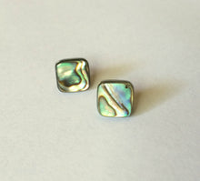 Load image into Gallery viewer, Abalone Shell Stud Earrings - Mermaid Jewelry - Mermaid Earrings - Nickel and Lead Free Post Earring