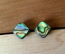 Load image into Gallery viewer, Abalone Shell Stud Earrings - Mermaid Jewelry - Mermaid Earrings - Nickel and Lead Free Post Earring