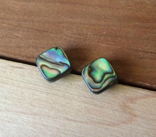 Load image into Gallery viewer, Abalone Shell Stud Earrings - Mermaid Jewelry - Mermaid Earrings - Nickel and Lead Free Post Earring