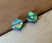 Load image into Gallery viewer, Abalone Shell Stud Earrings - Mermaid Jewelry - Mermaid Earrings - Nickel and Lead Free Post Earring