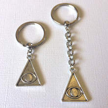 Load image into Gallery viewer, All Seeing Eye Illuminati Keychain, Backpack or Purse Charm, Zipper Pull