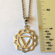 Load image into Gallery viewer, Solar Plexus Chakra Necklace on Rolo Chain, Yoga Jewelry