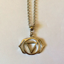 Load image into Gallery viewer, Third Eye Chakra Charm Necklace, Yoga Jewelry