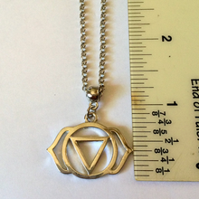 Load image into Gallery viewer, Third Eye Chakra Charm Necklace, Yoga Jewelry