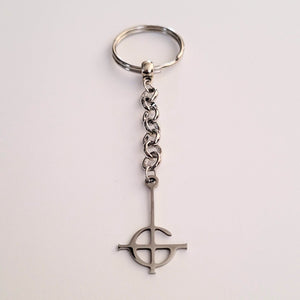 Grucifix Ghost BC Keychain, Backpack or Purse Charm, Zipper Pull