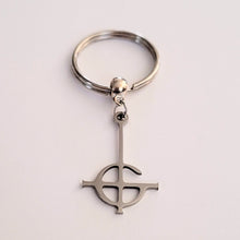 Load image into Gallery viewer, Grucifix Ghost BC Keychain, Backpack or Purse Charm, Zipper Pull
