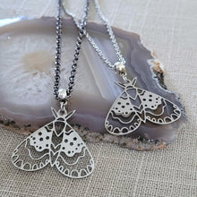 Load image into Gallery viewer, Butterfly Necklace, Your Choice of Gunmetal or Silver Rolo Chain
