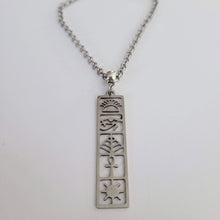Load image into Gallery viewer, Egyptian Necklace, Your Choice of Gunmetal or Silver Rolo Chain
