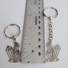 Load image into Gallery viewer, Crystal Cluster Key Chain, Purse or Backpack Charm, Zipper Pull
