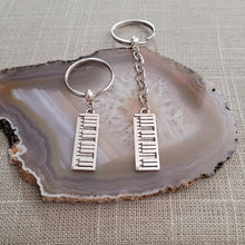 Load image into Gallery viewer, Piano Keys Keychain, Keyboard BackPack or Purse Charm, Zipper Pull
