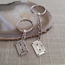 Load image into Gallery viewer, Cassette Tape Keychain, BackPack or Purse Charm, Zipper Pull
