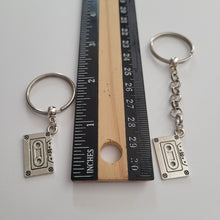 Load image into Gallery viewer, Cassette Tape Keychain, BackPack or Purse Charm, Zipper Pull
