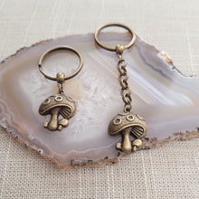 Load image into Gallery viewer, Magic Mushroom Keychain, Backpack or Purse Charm, Key Ring or Zipper Pull
