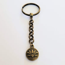Load image into Gallery viewer, Lotus Flower Keychain,  Zipper Pull or Backpack Charm
