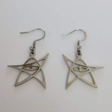 Load image into Gallery viewer, Cthulhu Earrings, HP Lovecraft Dangle Drop Earrings, Machine Cut Stainless Steel Charms
