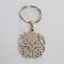 Load image into Gallery viewer, Cthulhu Keychain, HP Lovecraft, Backpack or Purse Charm, Zipper Pull, Stainless Steel Charm
