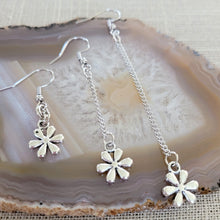 Load image into Gallery viewer, Daisy Earrings, Your Choice of Three Lengths, Dangle Drop Chain Earrings
