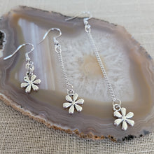 Load image into Gallery viewer, Daisy Earrings, Your Choice of Three Lengths, Dangle Drop Chain Earrings
