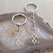 Load image into Gallery viewer, Lucifers Sigil Keychain, Backpack or Purse Charm,
