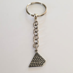 Pyramid Keychain, Egypt Egyptian Backpack or Purse Charm, Zipper Pull