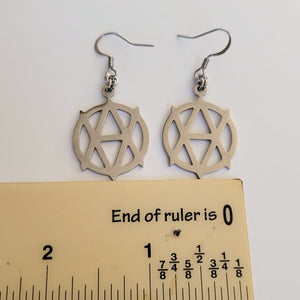 Vegan Anarchism Earrings, Dangle Drop Earrings