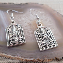 Load image into Gallery viewer, Shiva Earrings,  Silver Dangle Drop Earrings
