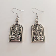 Load image into Gallery viewer, Shiva Earrings,  Silver Dangle Drop Earrings
