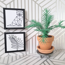 Load image into Gallery viewer, Palm Tree Paper Plant, 2 inch Terracotta Pot with Saucer
