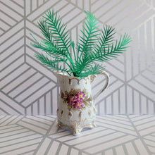 Load image into Gallery viewer, Palm Tree Paper Plant, 6 inch Tall Miniature in Vintage Planter
