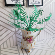 Load image into Gallery viewer, Palm Tree Paper Plant, 6 inch Tall Miniature in Vintage Planter
