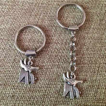 Load image into Gallery viewer, Anubis Egyptian Keychain or Zipper Pull -  Mens Keychains
