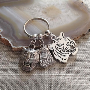Crazy Cat Party Keychain