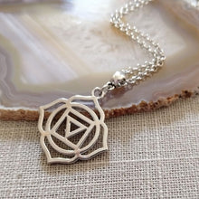 Load image into Gallery viewer, Root Chakra Charm Necklace, Yoga Jewelry

