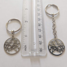 Load image into Gallery viewer, Necronomicon HP Lovecraft Keychain, Backpack or Purse Charm, Zipper Pull
