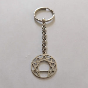 Enneagram of Personality Keychain, Backpack or Purse Charm, Zipper Pull