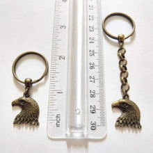 Load image into Gallery viewer, American Eagle Keychain, Key Ring, Zipper Pull, Purse or Backpack Charm
