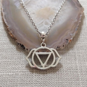 Third Eye Chakra Charm Necklace, Yoga Jewelry