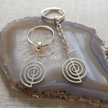 Load image into Gallery viewer, Cho Ku Rei Keychain, Reiki Power Symbol, Backpack or Purse Charm, Zipper Pull
