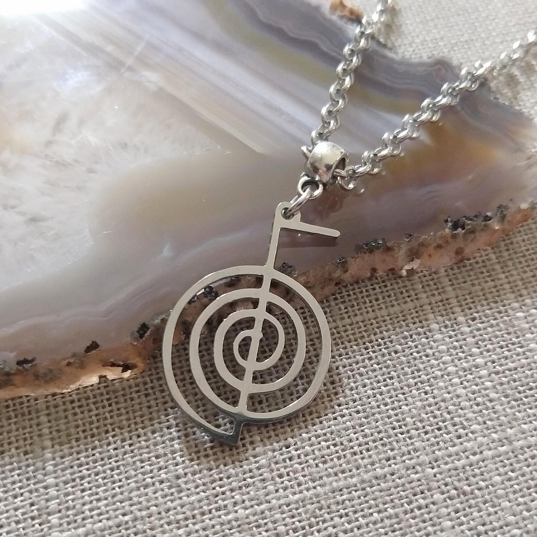 Cho Ku Rei Necklace, Reiki Power Symbol Jewelry