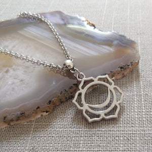 Sacral Chakra Charm Necklace, Yoga Jewelry