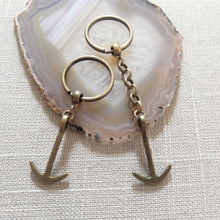 Load image into Gallery viewer, Bronze Anchor Keychain Key Ring or Zipper Pull - Nautical Maritime Keychain
