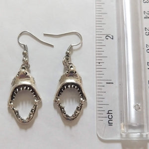 Shark Mouth Earrings, Movable Dangle Drop Earrings