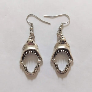 Shark Mouth Earrings, Movable Dangle Drop Earrings